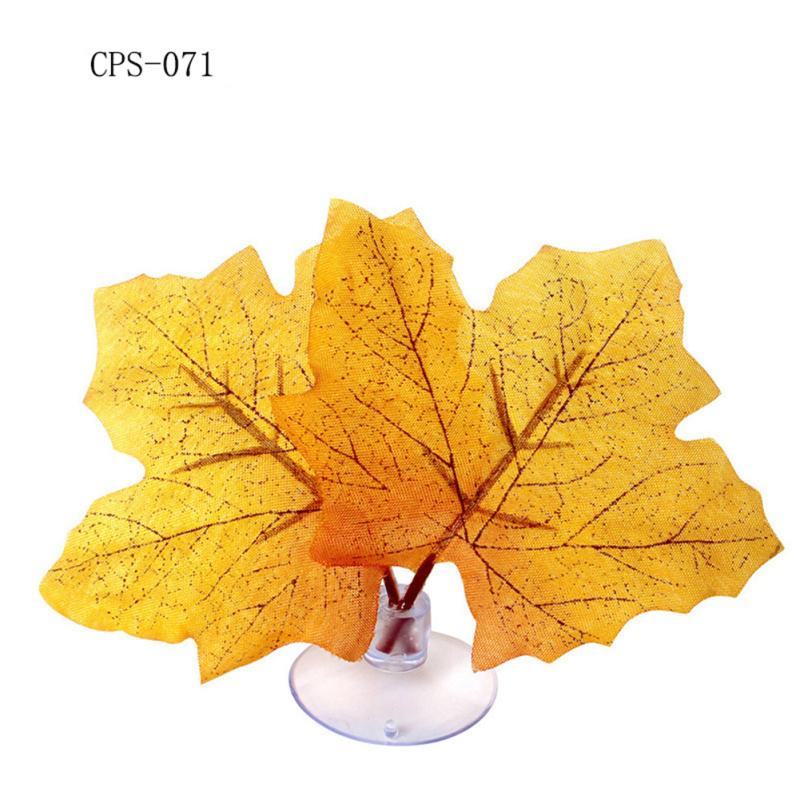 Landscaping Simulation Plant  Leaf With Suction Cup Landscaping Plant For Fish Tank