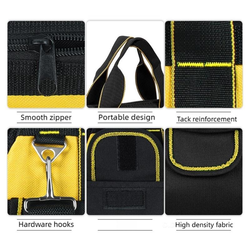 13inch Tool Bag Maintenance Storage Bag for Easy Organization Transport Tools Workshops Homes Electrician Accessories