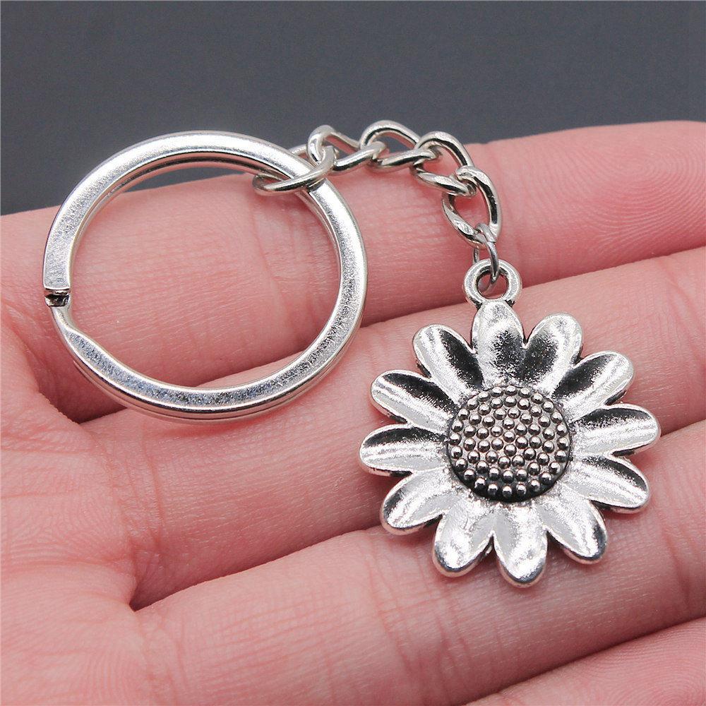 Flower of Life Symbol Sacred Geometry Keychain for Men Best Seller Boho Gift for Her Minimalist School Accessory