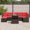 Garden Sofa Set 8 Pieces Poly Rattan
