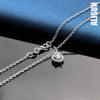 925 Sterling Silver AAA Zircon Pendant Necklace Fashionable Wedding Jewelry