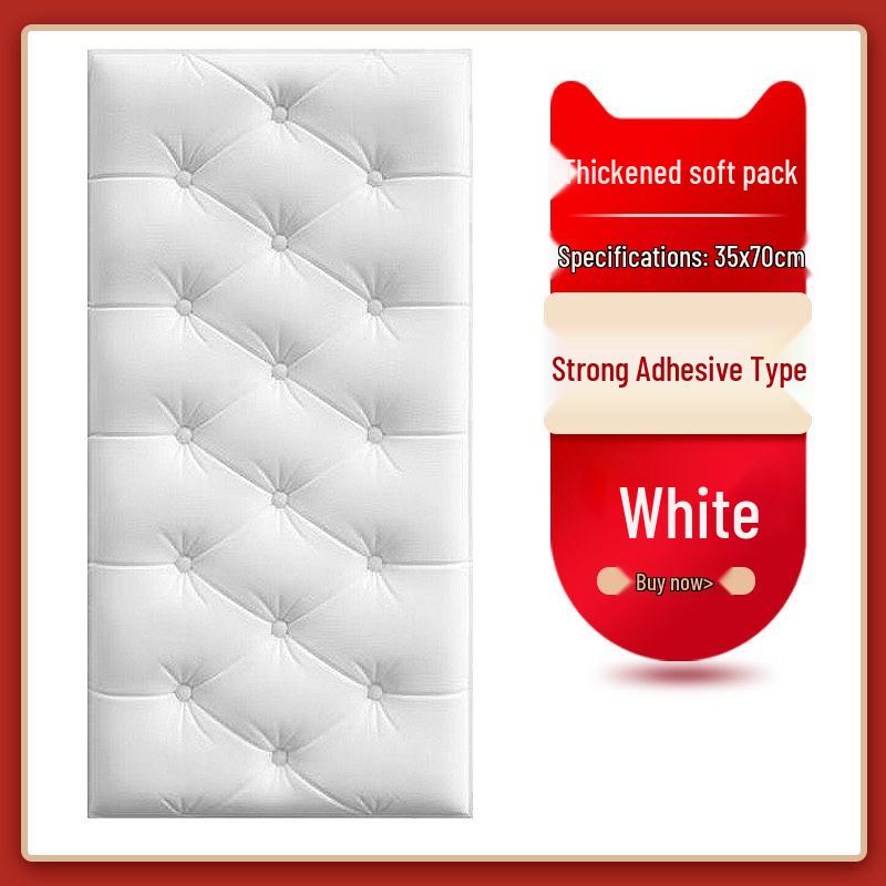 Soft Tatami Wall Surround & Headboard Protector for Kids - Self-Adhesive, Thickened Anti-Collision Sticker