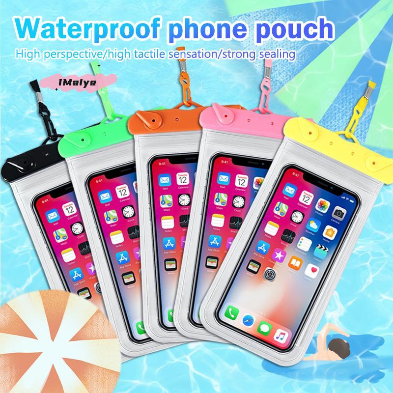 M-Full View Waterproof Case For Phone Underwater Snow Rainforest Transparent Dry Bag Swimming Pouch Big Mobile Phone Covers