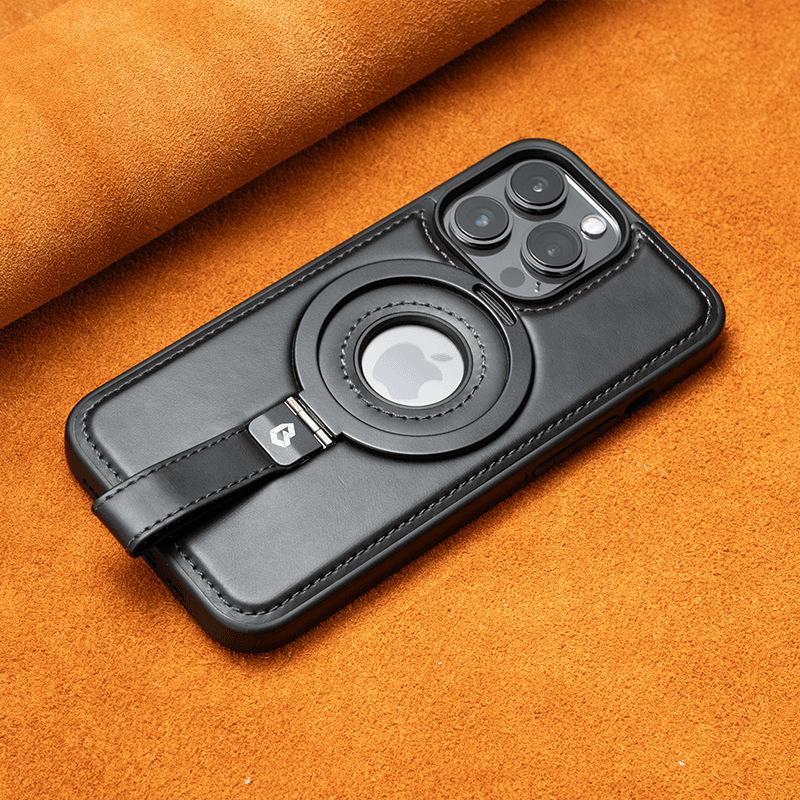 Applicable to iPhone11 mobile phone case magnetic bracket lanyard Apple 11promax all-inclusive 11 anti-drop 11 men's leather case