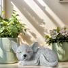 1 Piece Chihuahua Statue - Suitable for Decorative Garden, Lawn and Terrace, It Has a Realistic Sleeping Posture and Fine Hair Texture, Is P