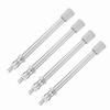 4Pcs 100mm Chrome Tyre Valve Extension Rod Wheel Adapter Car Truck Lorry