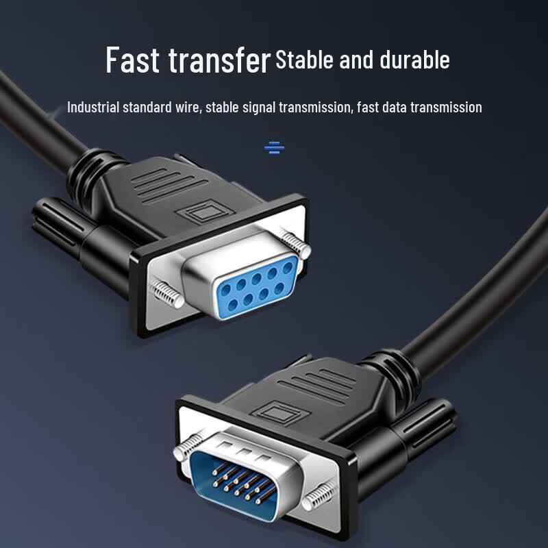 DB9 RS232 Male To Female Serial Port Extension Cable
