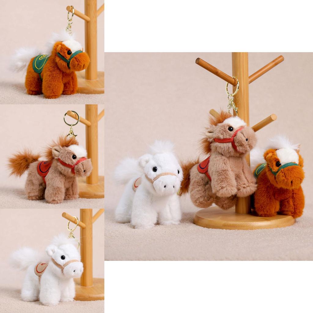 Cloud Horse Plush Doll With Short Plush Material For Girls Backpack Accessory