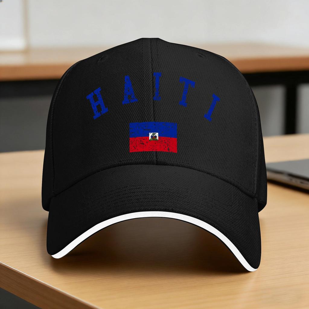 Haiti Country Heritage Flag Casual Baseball Cap Hunting Camping Trucker Hat Spring Hot Sale Unisex Adult Yk Retro Snapback Cap