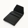 Men's Leather Wallet 3S Napblk -Premium Black Napa Leather Slim Wallet with Coin Pocket & 6 Card Slots - Luxury Handcrafted Gents Wallet