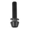 8mm Cycling Tapered Head Bolt Screw Fastener with Washer for Mountain Bike Black M5x20