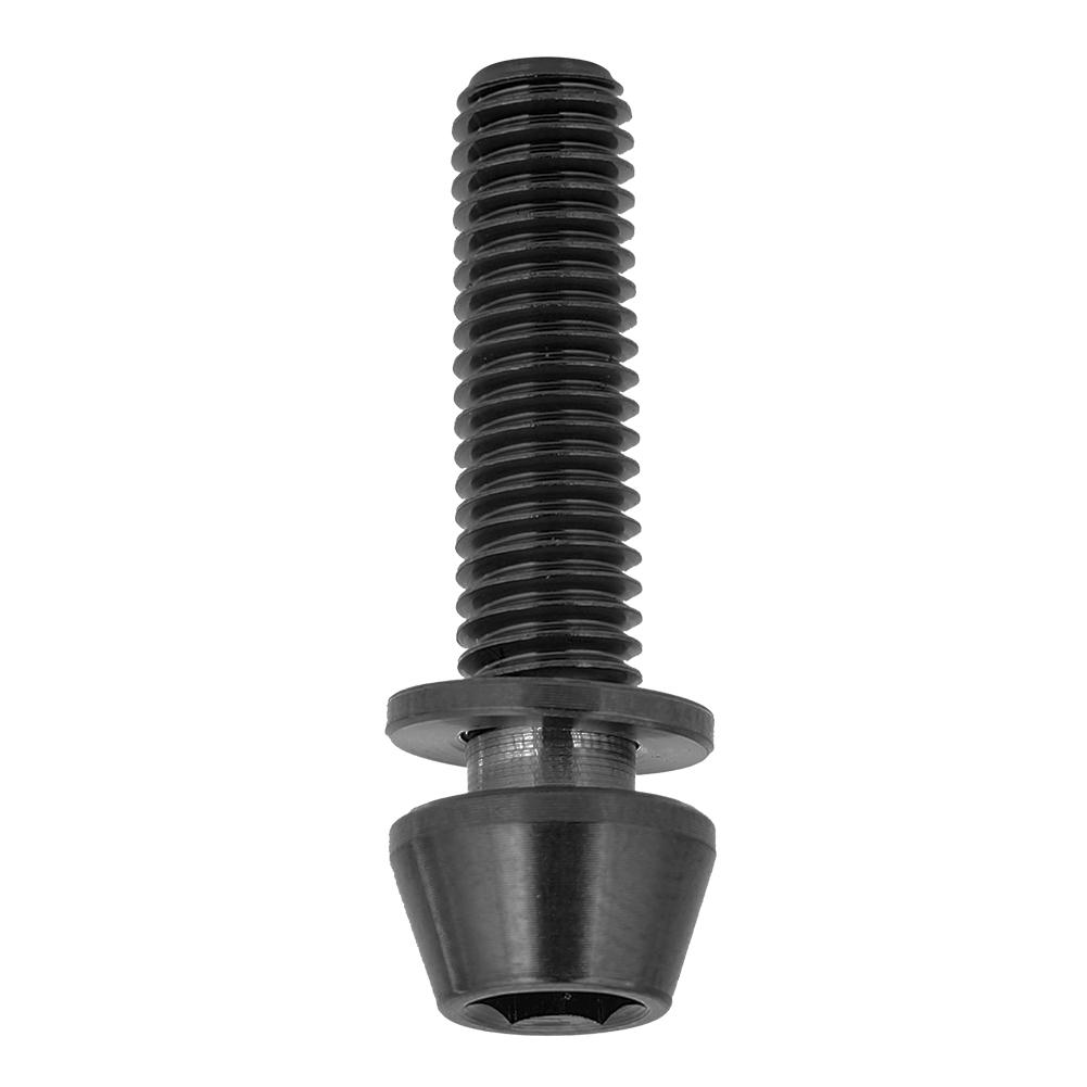 8mm Cycling Tapered Head Bolt Screw Fastener with Washer for Mountain Bike Black M5x20