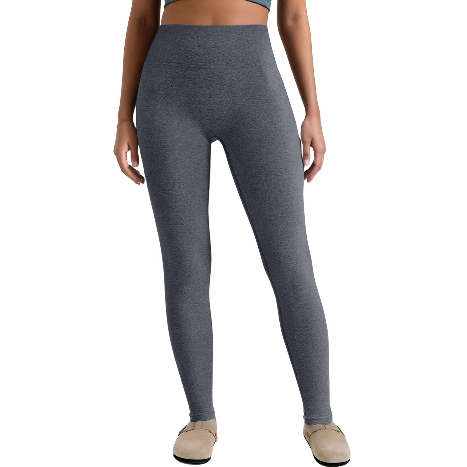 

Женские повседневные и удобные однотонные эластичные леггинсы слим-фит длиной до щиколотки с высокой посадкой L