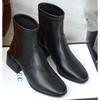 Size 32-43 Thick Heel Women Short Boots Fashion Slimming Ankle Boots Classic Style Autumn Winter Female SquareToe Women Boots