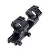 HWZ 1-inch 25.4mm 30mm Scope Mount Solid Black Cantilever Flat Top Dual Ring Adjustable