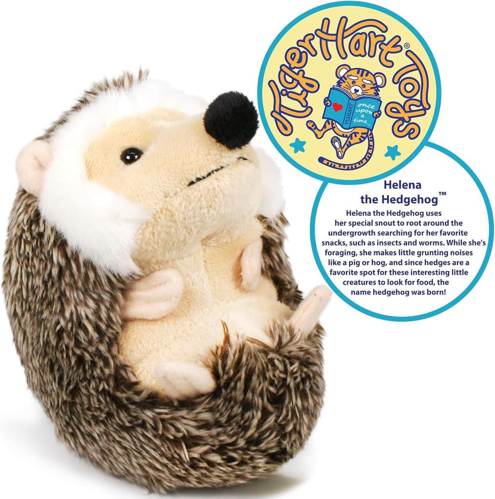VIAHART Helena the Hedgehog Plush Toy, 6 inches (approx. 15cm), Tiger Tale Toys [Used]