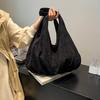 New Suede Tote Bag Women's Retro Matte Shoulder Bag High-end Large-capacity Commuting Versatile Shopper Handbags