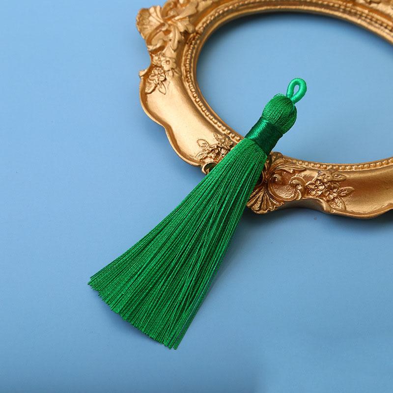 10pcs 8cm Ice Silk Tassel Charms Brush Pendant Crafts For Diy Jewelry Making Accessories Handmade Bracelet Earring Decor Crafts