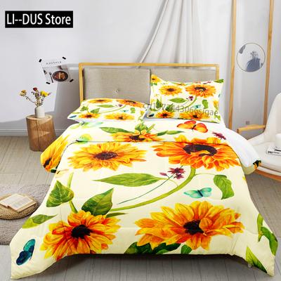 Dream Sun Flowers Bedding Set Duvet Cover Set 3d Bedding Set Digital Printing Bed Linen Queen Size Bedding Set Fashion Design