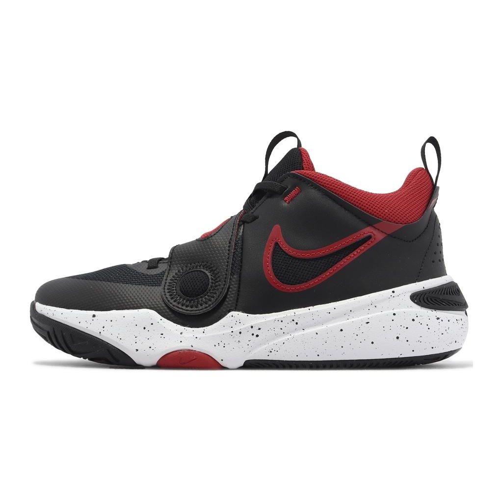 

Детские кроссовки Nike Team Hustle D11 GS Bred Black University-Red White DV8996-003 40