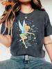 MINISO Disney Campanellino Alice nel Paese delle Meraviglie Maglietta Vintage Uomo Donna Magliette Manica Corta Oversize Top Coppia Streetwear Casual
