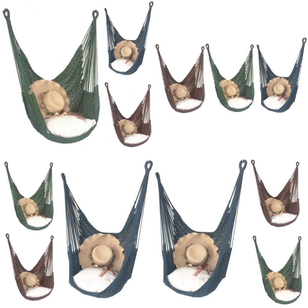 Rede de Balanço Cadeira de Rede Assento de Balanço Suspenso Com Almofada Em Pátio Jardim Externo