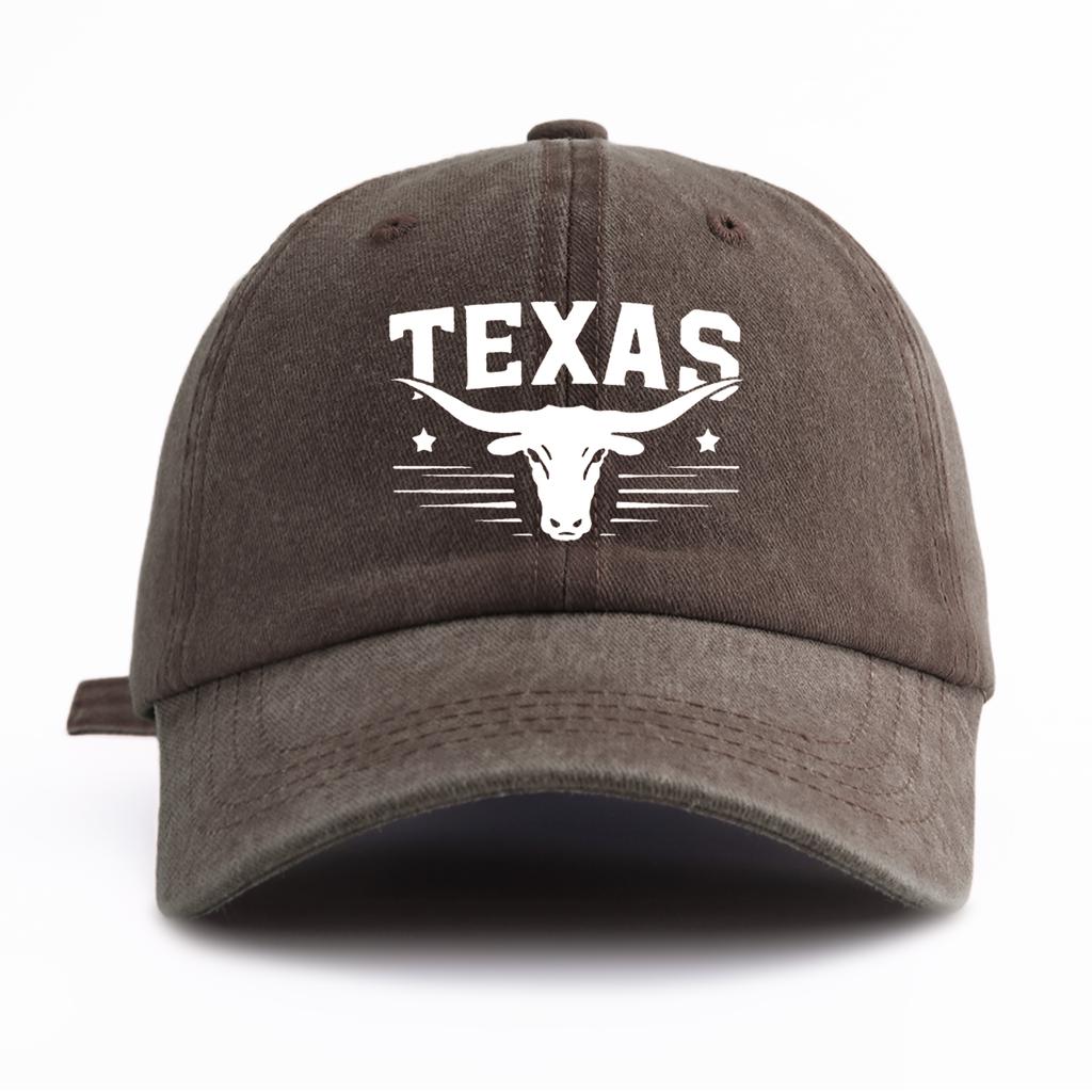 Pc TEXAS Print Washed Baseball Cap Classic Casual Stylish Perfect Gift For Families And Friends