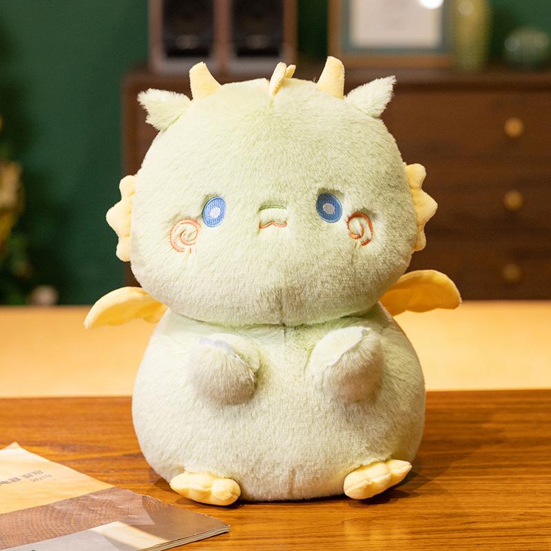 35cm Cartoon Loong Plüschpuppe Stofftier Kawaii China Drache Spielzeug Flügel Langer Schwanz Plüschtier Geburtstagsgeschenk