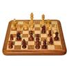 Non-Magnetic Flat Wooden Chess Board Set with 32 Chessmen for Kids and Adults Storage Bag Available 14 x 14 Inches