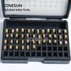 ZONESUN A-Z 0-9 Characters Letters Numbers Hot Stamping Copper Letter for ZY-RM5/ZY-RM5-E/ZY-RM5-E2 Ribbon Coder Date Printer