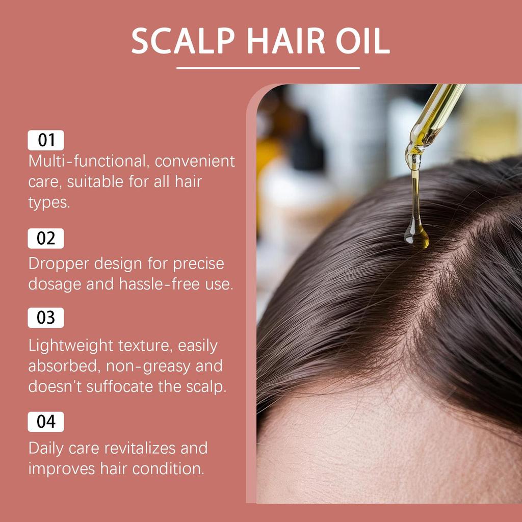 AMZ Light Hair Care Essential Oil Gently Moisturizes and Nourishes the Tail of the Hair To Create Smooth and Elegant Hair 60ml