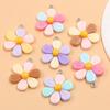 5 Color Resin Flower Charms: 24x30mm for Bags, Necklaces, Bracelets, and Phone Accessories