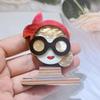 Bunte Streifen Tragen Schleife Brille Sanfte Dame Anstecknadeln Für Frauen Acryl Lehrer Elegant Figur Party Büro Tasche Anstecker Geschenke