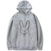 Unisex Hooded Sweatshirt Bad Bunny Inspired Casual Fall Pullover With Letter Print