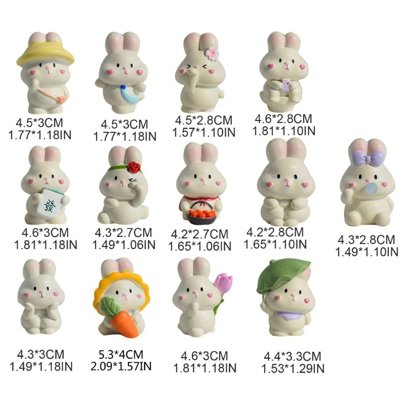 Cartoon Rabbit Chocolate Silicones Molds Cute Rabbit Fondant Decors Molds for DIY Decoration Making Soap Candle