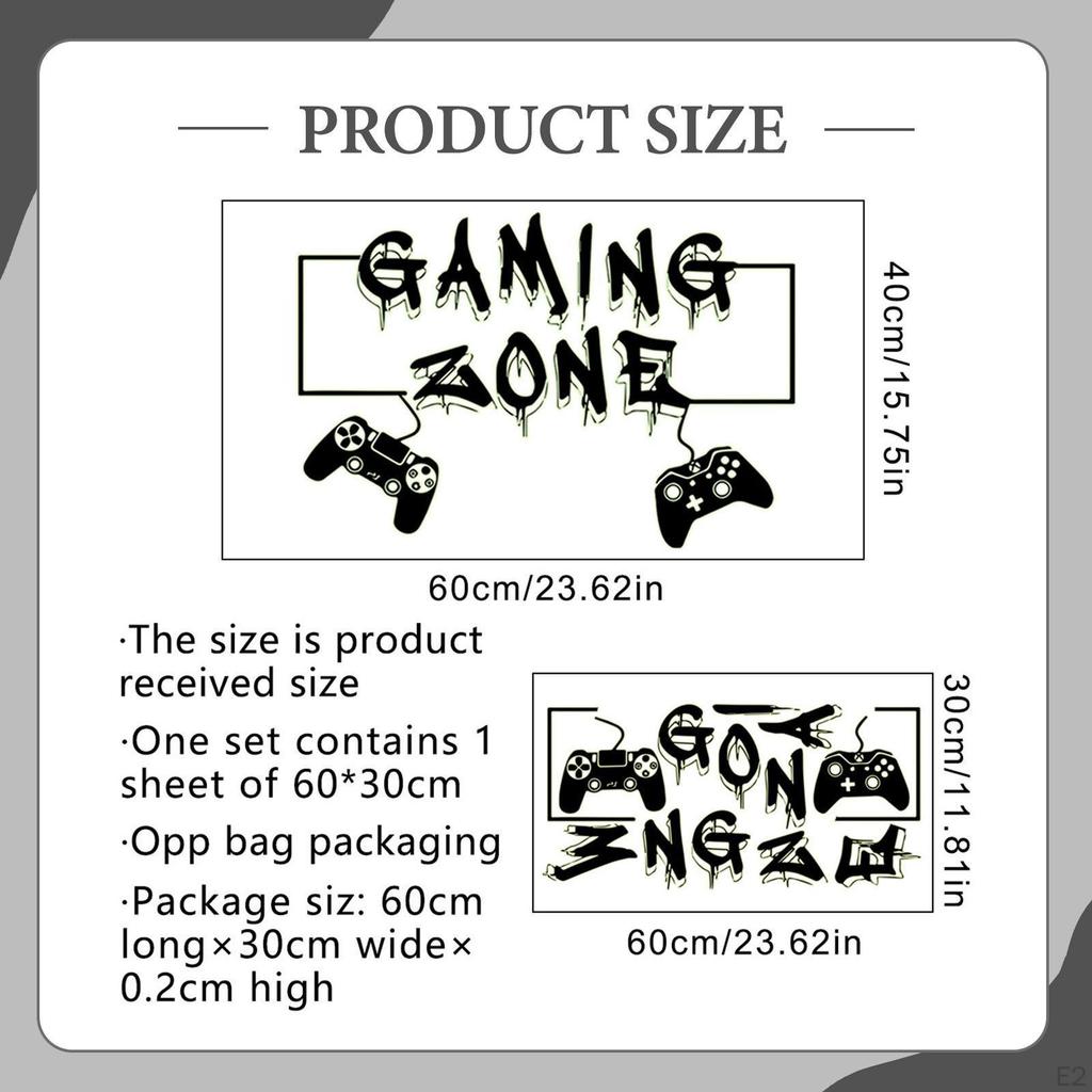 Game Controller Wall Sticker Decal, Luminous Home Decoration Unique DIY PVC Wallpaper Art Decor