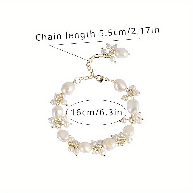 A Delicate and Luxurious Baroque Style Freshwater Pearl Bracelet, Suitable for Daily Wear, Gifts, Weddings, Parties, Banquets, Holidays