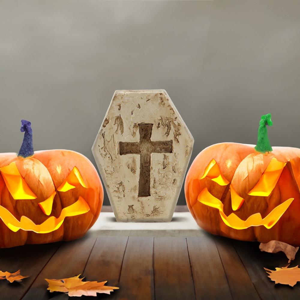 Resin Pumpkin Head Ornaments Tide Play Desktop Decorations New Scene Decoration  Halloween