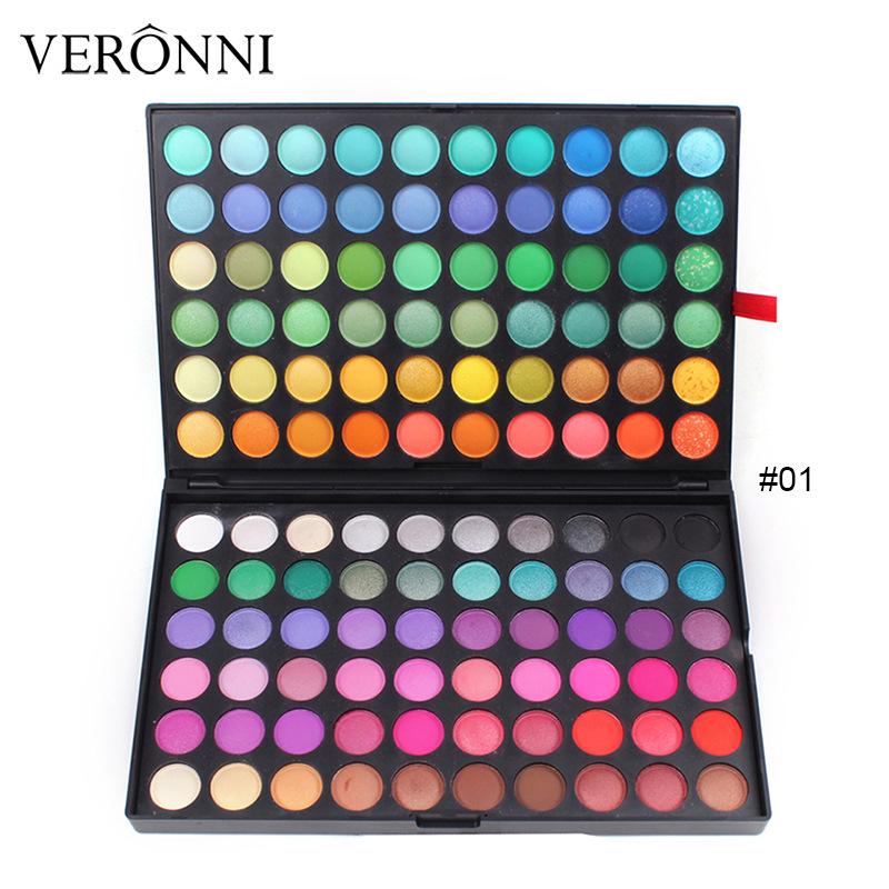 Palette Ombretti 120 Colori Perlescenti & Opachi Tonalità Terra