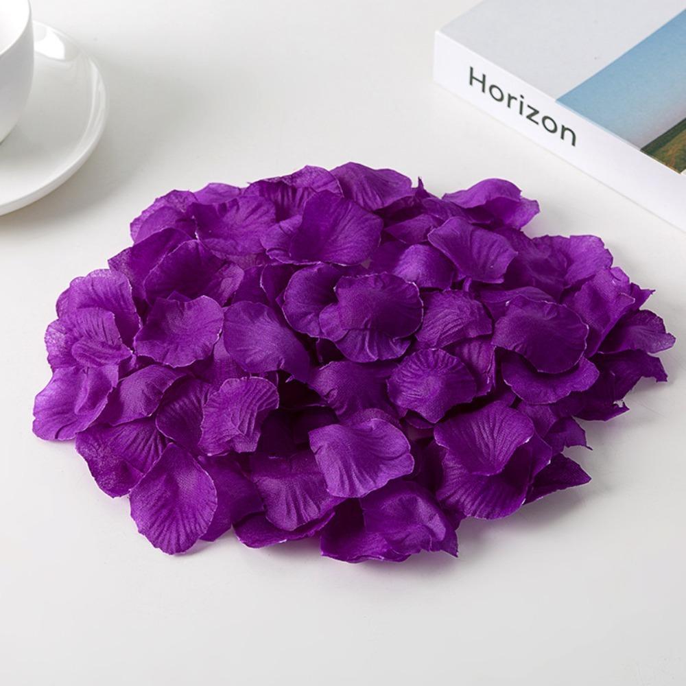 Simulation Rose Petal Wedding Room Arrangement Non-woven Petal T-table Sprinkling Flowers KTV Stage Marriage Proposal Props