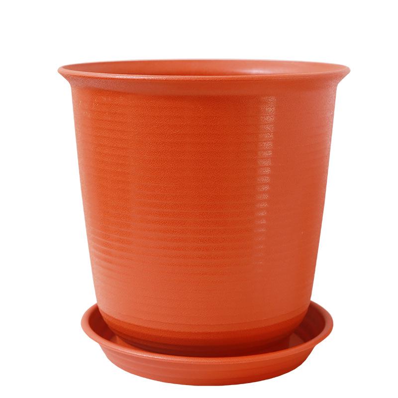 Large Nordic-Style Resin Flower Pot for Indoor/Outdoor Use: Imitation Ceramic Planter for Green Plants & Succulents