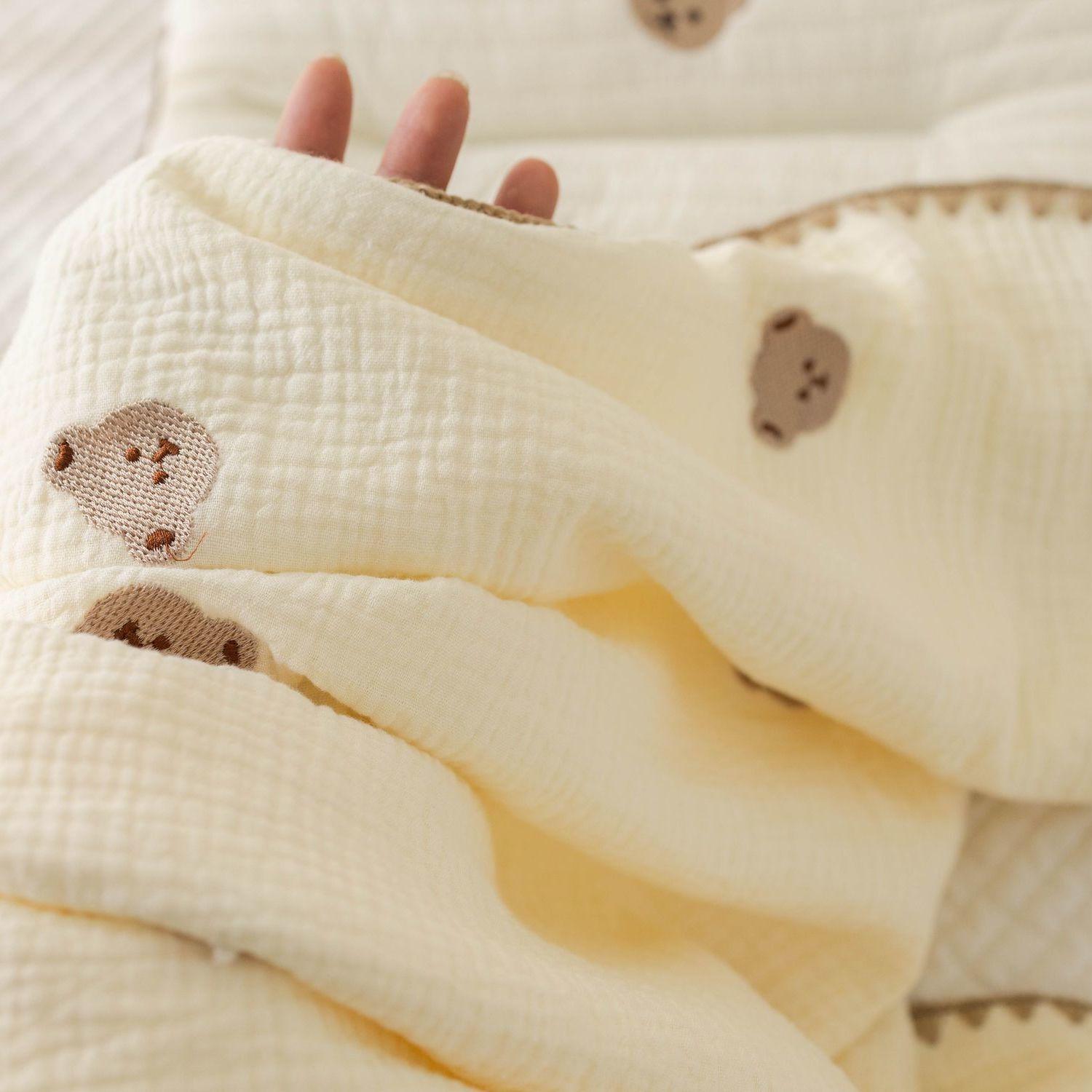 

Детское спальное маленькое одеяло из тонкого летнего чистого хлопка с кондиционером для новорожденных 100x115cm