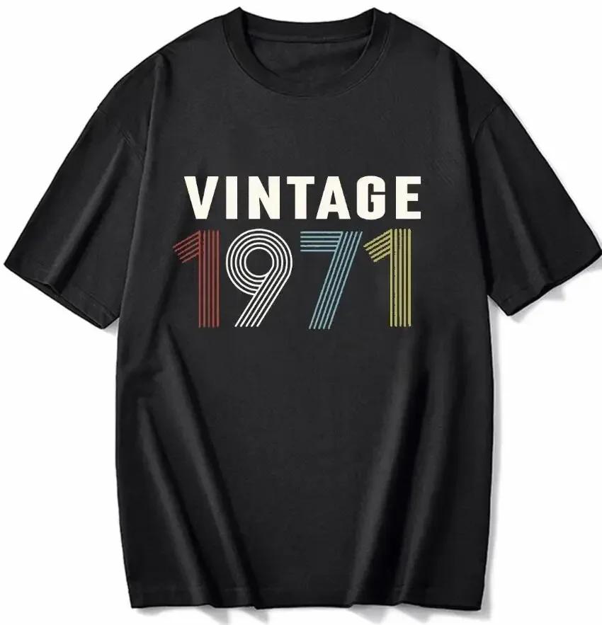 cotton 100% Men's And Women's Birthday Short Sleeve T-Shirt Digital Print 1960-1999 Pattern Congratulating Letter Tee Birthday