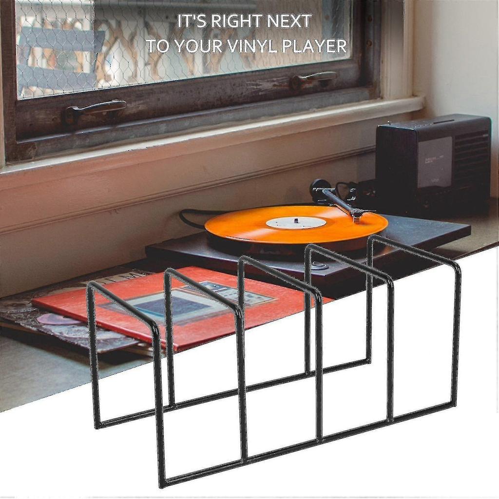 Metal Vinyl Record Display Shelf Turntable Storage Shelf Exhibit Stand Holder A