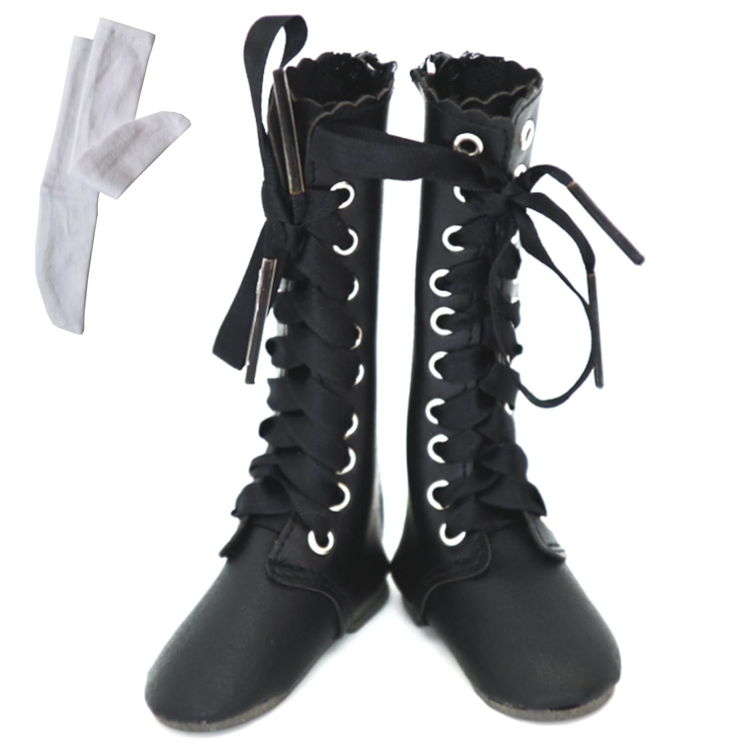 

Лялька OLYOLY Довга Мініатюрна Лялька Покоївка з Шкарпетками [Набір з 2 предметів] 1/3 Взуття, Чоботи, Костюм, Вбрання, Фігурка, (01 Чорний)