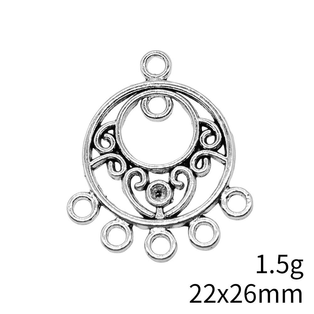 Graduation Accessories Women Round Multi-Hole Earring Connector Accessories Parts Clearance Sale Items Accessories For Girls