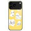 For iPhone 17 Pro Max Case TPU PC Tempered Glass Pattern Printing Phone Back Cover