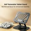 360° Rotating Laptop Stand Adjustment Desktop Holder Portable Metal Tablet Stand  Video Viewing