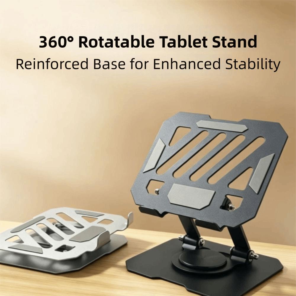360° Rotating Laptop Stand Adjustment Desktop Holder Portable Metal Tablet Stand Video Viewing