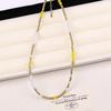 2025 Trendy Milk Orange Beaded Necklace: Women's Gold-Plated Pearl & Copper Layered Clavicle Chain